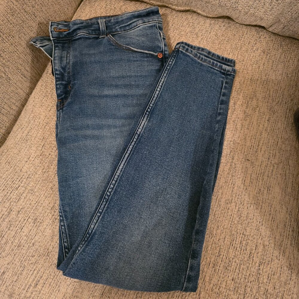 H&M Med Wash Denim, sz 16